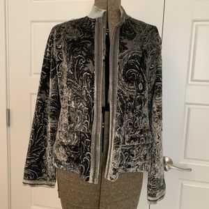 Chico's Gray Velvet Jacket